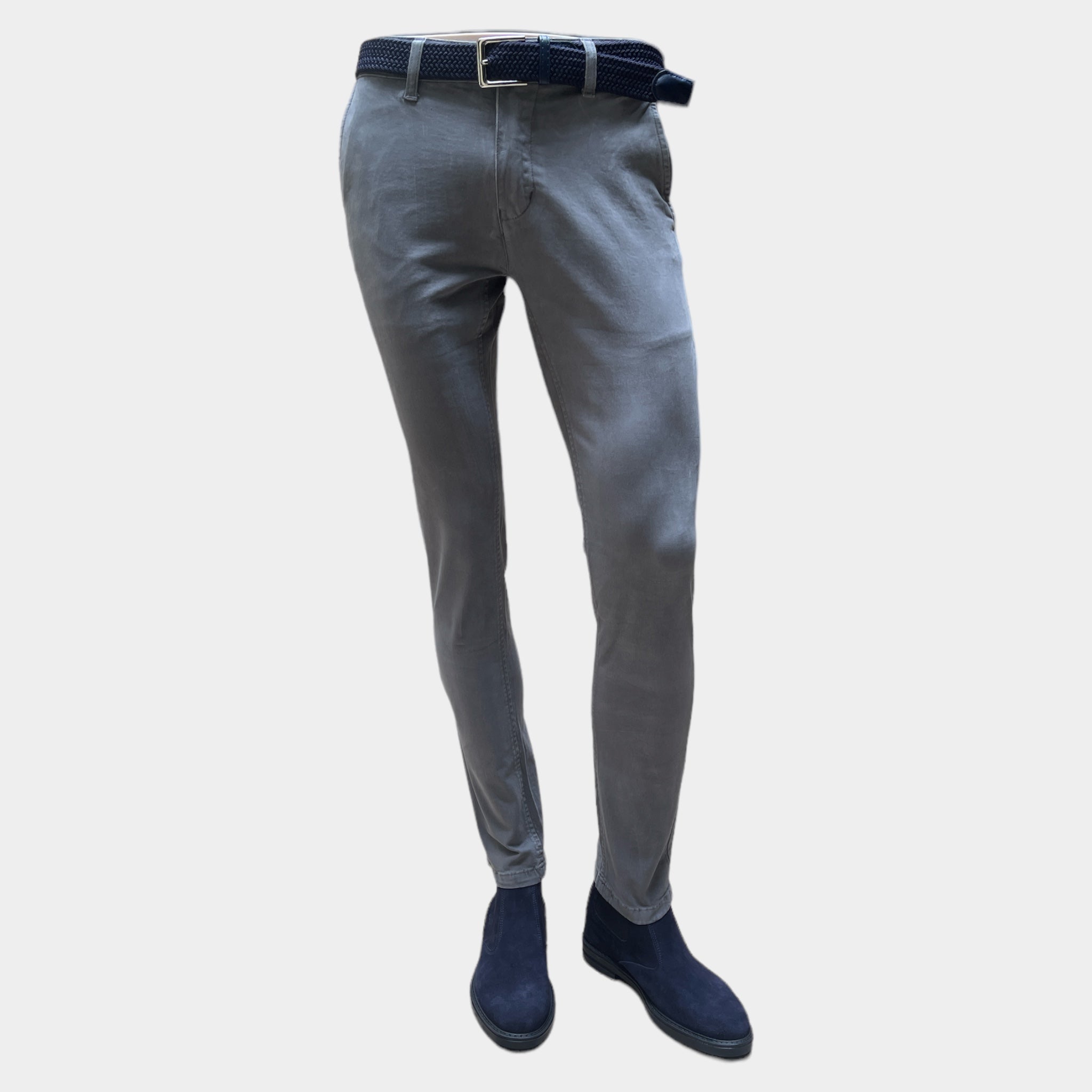 Pantalone Uomo Chinos Cotone Twill Unito